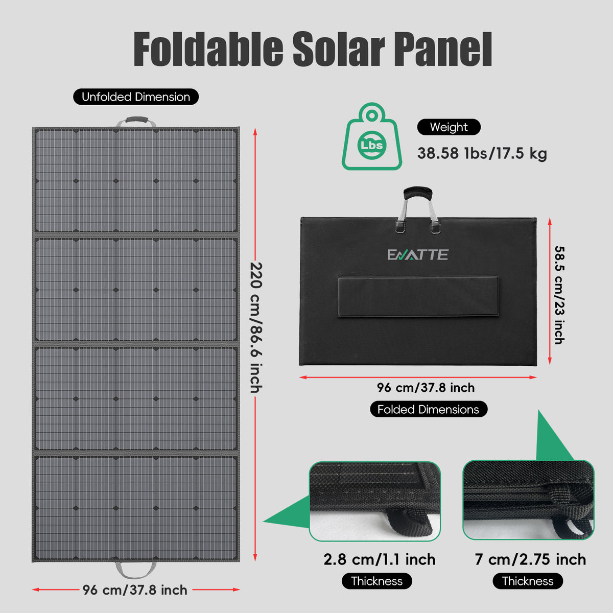Photovoltaic panel 400W