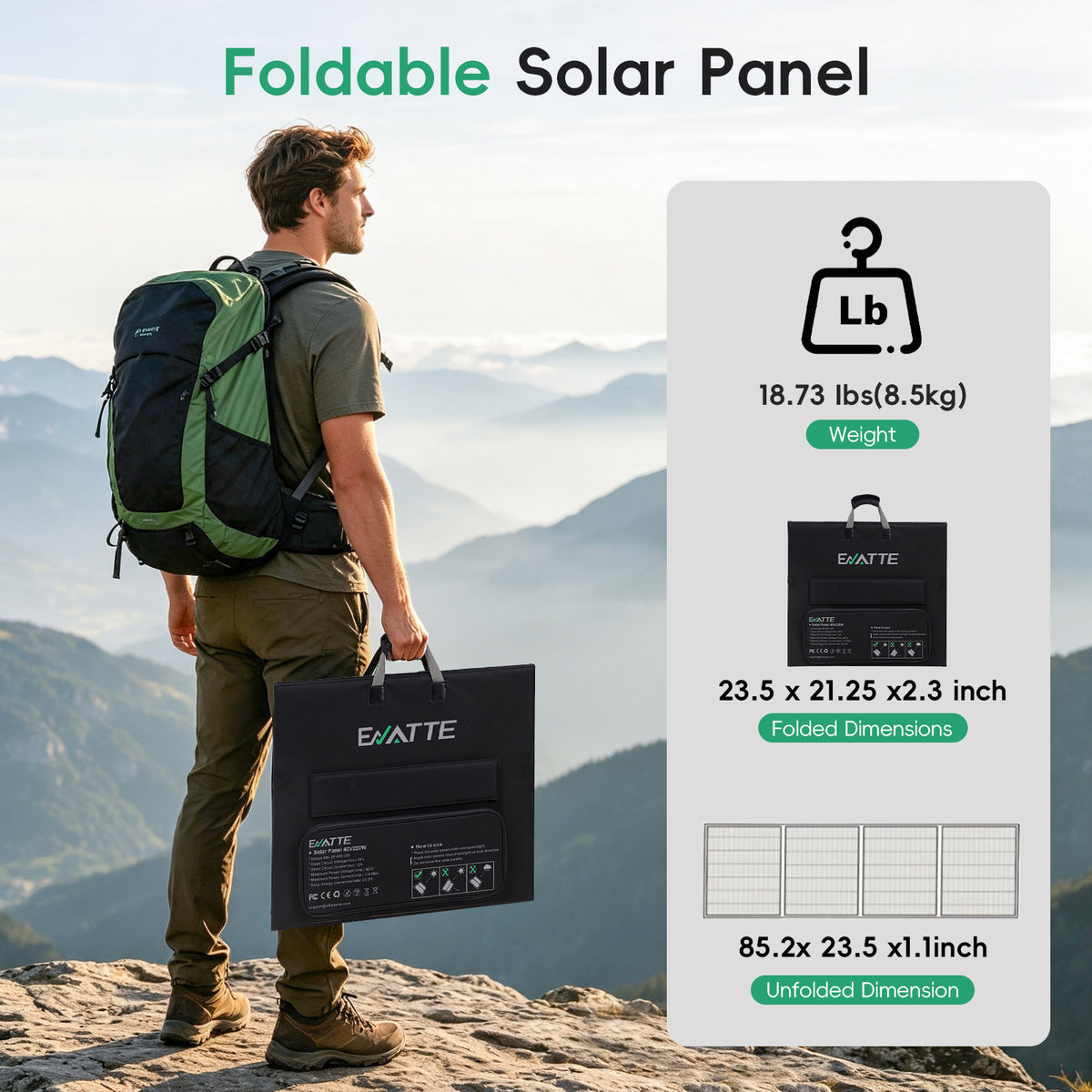 Photovoltaic panel 220W